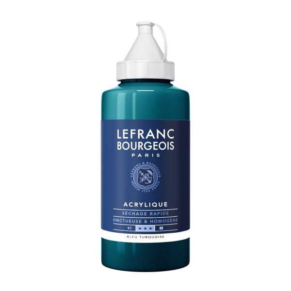 Peinture Acrylique en bidon - bleu turquoise - Lefranc & Bourgeois pas cher