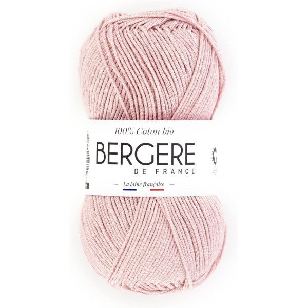 photo - Pelote de laine - Blush - 100% coton bio - 3mm - Tricot et crochet - Bergère de France
