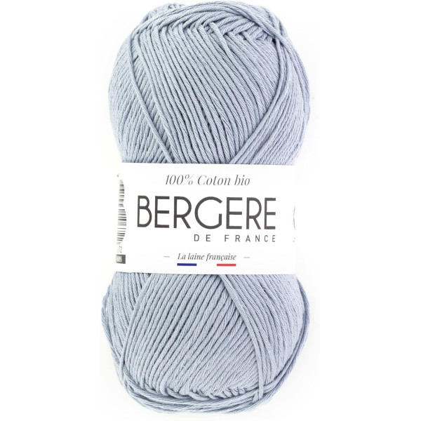 photo - Pelote de laine - Grisou - 100% coton bio - 3mm - Tricot et crochet - Bergère de France