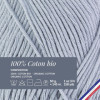 Pelote de laine - Grisou - 100% coton bio - 3mm - Tricot et crochet - Bergère de France