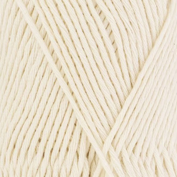 Pelote de laine - Ecru - 100% coton bio - 3mm - Tricot et crochet - Bergère de France