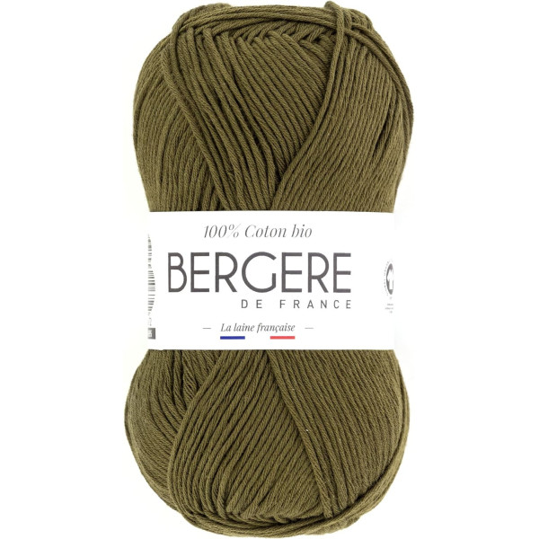 photo - Pelote de laine - Mousse - 100% coton bio - 3mm - Tricot et crochet - Bergère de France