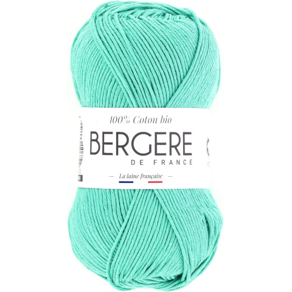 photo - Pelote de laine - Algue - 100% coton bio - 3mm - Tricot et crochet - Bergère de France