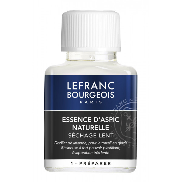 photo-Essence d'aspic naturelle - Diluant - Peinture à l'huile - Lefranc Bourgeois - 75ml