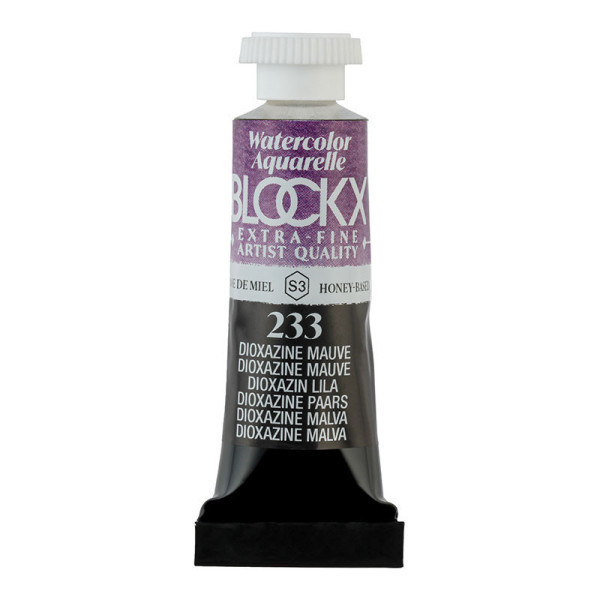 photo - Peinture aquarelle - Extra-fine - Dioxazine Mauve - 233 - Blockx - Tube 5ml