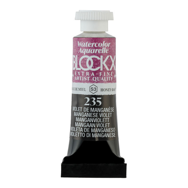 photo - Peinture aquarelle - Extra-fine - Violet Manganèse - 235 - Blockx - Tube 5ml