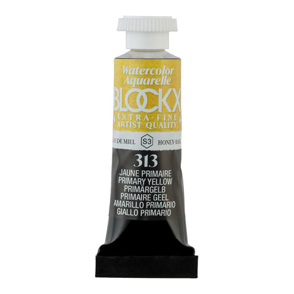 photo - Peinture aquarelle - Extra-fine - Jaune primaire - 313 - Blockx - Tube 5ml