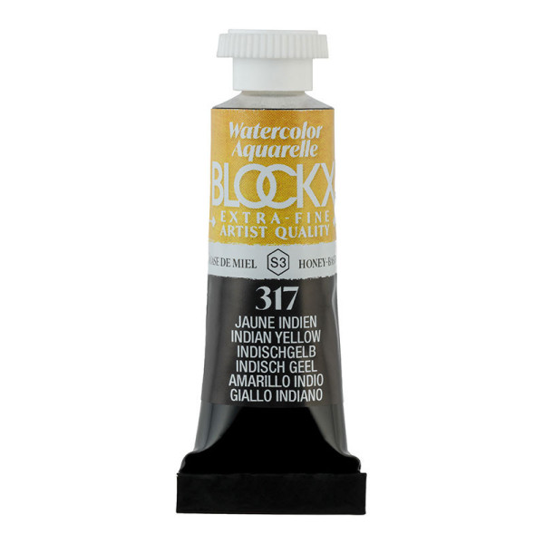 photo - Peinture aquarelle - Extra-fine - Jaune Indien - 317 - Blockx - Tube 5ml