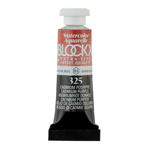 photo - Peinture aquarelle - Extra-fine - Cadmium Pourpre - 325 - Blockx - Tube 5ml