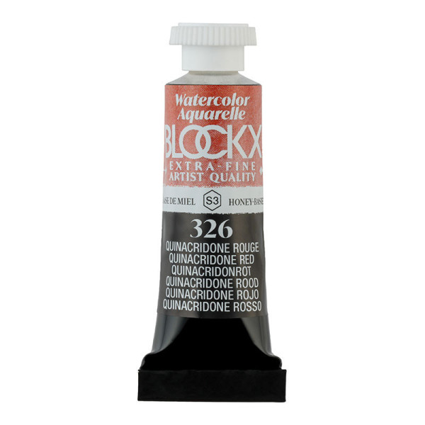 photo - Peinture aquarelle - Extra-fine - Quinacridone rouge - 326 - Blockx - Tube 5ml