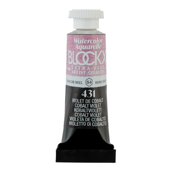 photo - Peinture aquarelle - Extra-fine - Violet de Cobalt - 431 - Blockx - Tube 5ml