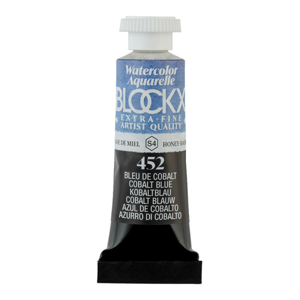 photo - Peinture aquarelle - Extra-fine - Bleu de cobalt - 452 - Blockx - Tube 5ml