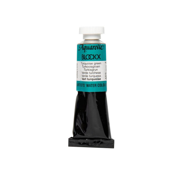photo - Peinture aquarelle - Extra-fine - Vert turquoise - 463 - Blockx - Tube 5ml