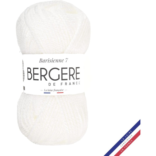 photo - Pelote de laine - Blanc neige - 100% acrylique - Bergère de France - Barisienne 7