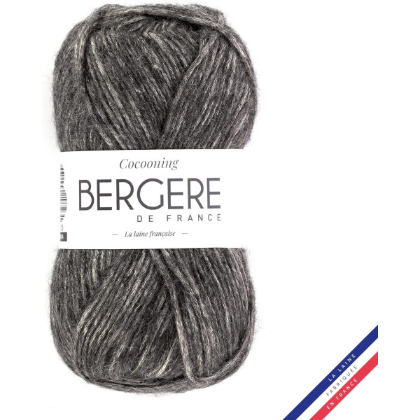 photo - Pelote de laine - Gris - Polyester, laine, acrylique - Bergère de France - Cocooning