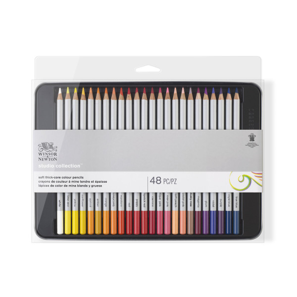 Set De 48 Crayons Couleur Studio Collection Winsor Et Newton pas cher