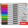 Lot De 10 Feutres Pour Tableau Blanc Pointe Fine - Kores pas cher