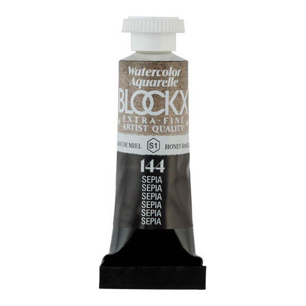 photo - Peinture aquarelle - Extra-fine - Sépia - 144 - Blockx - Tube 5ml