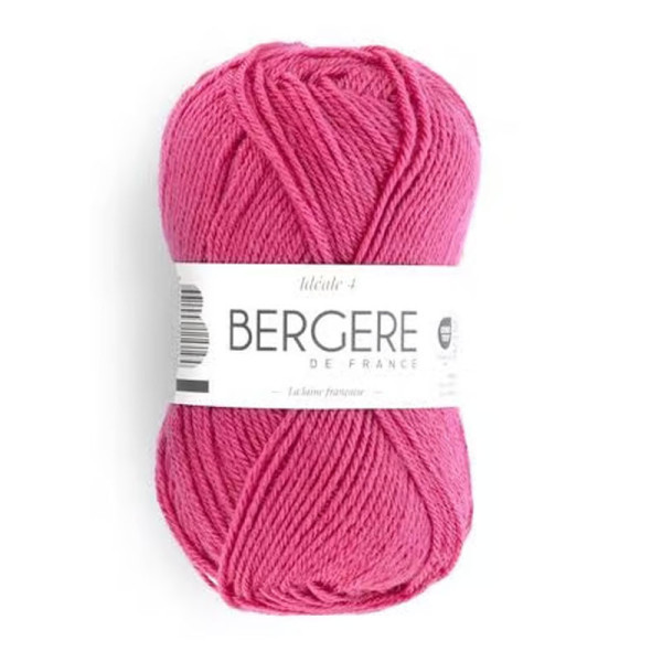 photo - Pelote de laine - Magenta - 50% Laine 50% acrylique - Bergère de France - Idéale 4