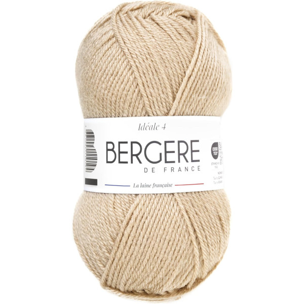 photo - Pelote de laine - Beige - 50% Laine 50% acrylique - Bergère de France - Idéale 4