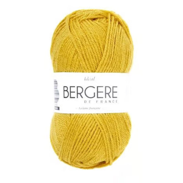 photo - Pelote de laine - Soufre - 50% Laine 50% acrylique - Bergère de France - Idéale 4