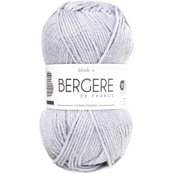 photo - Pelote de laine - Gris perle - 50% Laine 50% acrylique - Bergère de France - Idéale 4