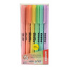 Etui De 6 Surligneurs High Liner Pastel - Kores pas cher