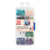 photo - Perles - Pierre semi-précieuse - Pour bijoux, collier, bracelet - 8 assortiments