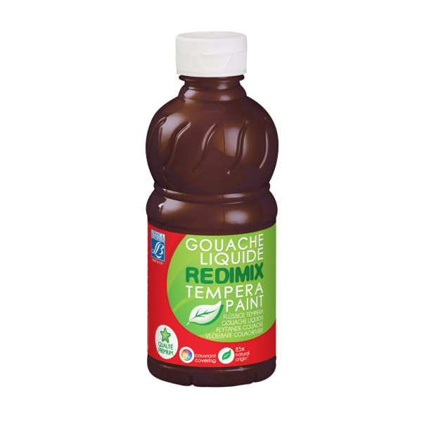 Bouteille De Peinture Gouache Liquide - Redimix - 250 Ml - Terre D'Ombre Brûlée - Lefranc Bourgeois pas cher