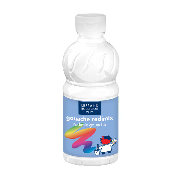 Bouteille De Peinture Gouache Liquide - Redimix - 250 Ml - Blanc - Lefranc Bourgeois pas cher