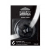 Lot de 6 caps pour bombe de peinture - noir - Liquitex pas cher