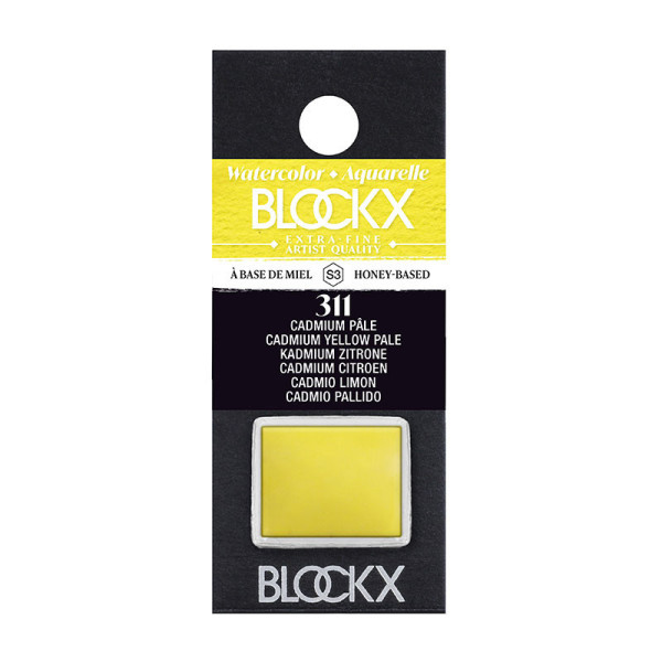 photo - Peinture aquarelle - Extra-fine - Cadmium Pâle - 311 - Blockx - Demi-godet