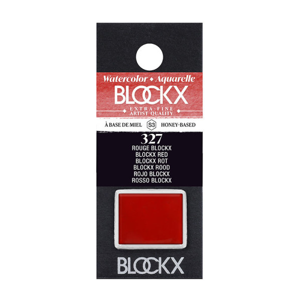 photo - Peinture aquarelle - Extra-fine - Rouge Blockx - 327 - Blockx - Demi-godet