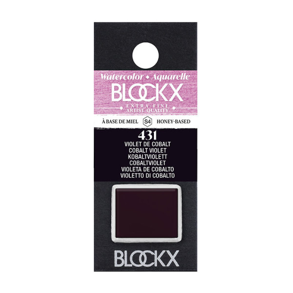 photo - Peinture aquarelle - Extra-fine - Violet de Cobalt - 431 - Blockx - Demi-godet