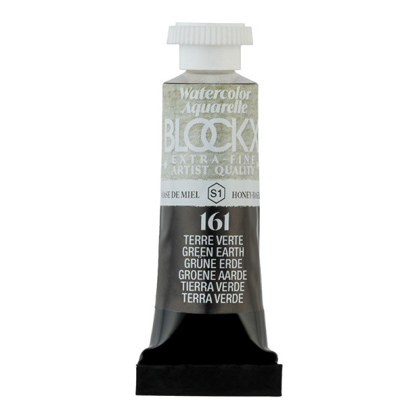 photo - Peinture aquarelle - Extra-fine - Terre Verte - 161 - Blockx - Tube 5ml