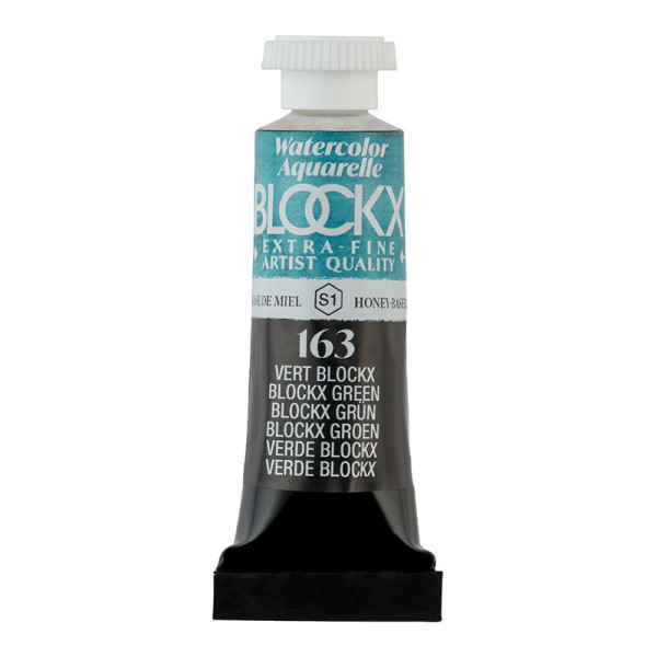 photo - Peinture aquarelle - Extra-fine - Vert Blockx - 163 - Blockx - Tube 5ml
