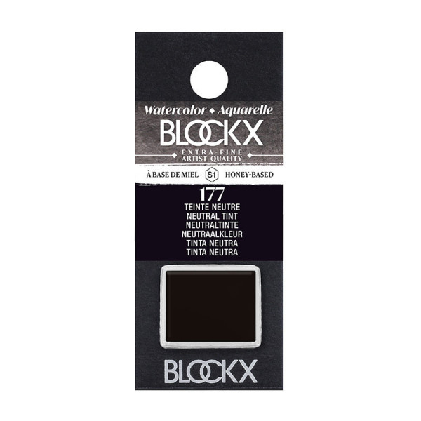 photo - Peinture aquarelle - Extra-fine - Teinte neutre - 177 - Blockx - Demi-godet