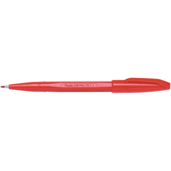 photo - Stylo-feutre - Pointe acrylique - 2mm - Rouge - Pentel - S520