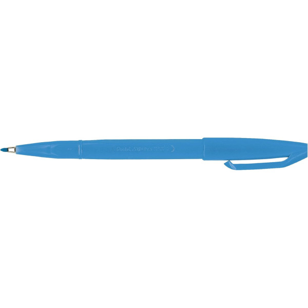 photo - Stylo-feutre - Pointe acrylique - 2mm - Bleu ciel - Pentel - S520