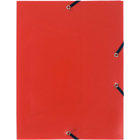 Chemise 3 Rabats Polypropylene 55905E Rouge - Exacompta pas cher