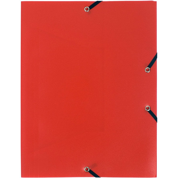 Chemise 3 Rabats Polypropylene 55905E Rouge - Exacompta pas cher