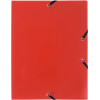 Chemise 3 Rabats Polypropylene 55905E Rouge - Exacompta pas cher