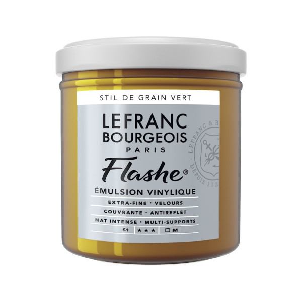 photo - Peinture vinylique - Flashe - Stil de Grain vert - 730 - Lefranc Bourgeois - 125ml