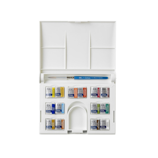 Boîte De 14 Demi-Godets Aquarelle Fine Cotman - Winsor Et Newton | Surdiscount