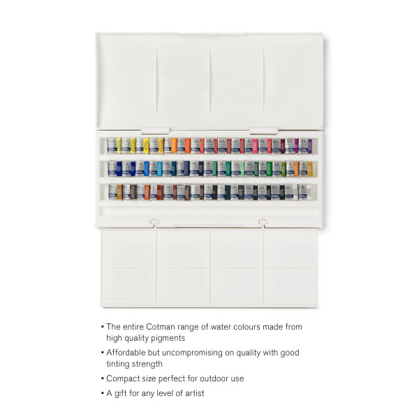 Boîte De 45 Demi-Godets Aquarelle Fine Cotman - Winsor Et Newton | Surdiscount