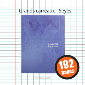 Cahier Piqûre 24X32 192P Grands Carreaux Seyes 70G Calligraphe pas cher