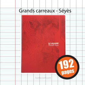 Cahier Piqûre 24X32 192P Grands Carreaux Seyes 70G Calligraphe | Surdiscount
