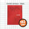 Cahier Piqûre 24X32 192P Grands Carreaux Seyes 70G Calligraphe | Surdiscount