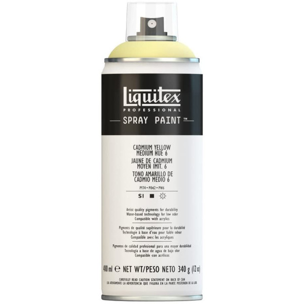 Bombe de peinture - jaune cadmium 6 - Liquitex pas cher