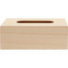 Boite à mouchoirs - Bois naturel - A décorer - 25x15x9cm - Loisirs créatifs